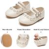 imageFelix ampamp Flora Toddler Little Girls Dress Shoes  Flower Girls Mary Jane Flats Ballet Shoes Party WeddingB893beige