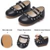 imageFelix ampamp Flora Toddler Little Girls Dress Shoes  Flower Girls Mary Jane Flats Ballet Shoes Party WeddingB893black