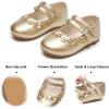 imageFelix ampamp Flora Toddler Little Girls Dress Shoes  Flower Girls Mary Jane Flats Ballet Shoes Party WeddingB893gold