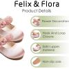 imageFelix ampamp Flora Toddler Little Girls Dress Shoes  Flower Girls Mary Jane Flats Ballet Shoes Party WeddingB894pink