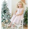 imageFelix ampamp Flora Toddler Little Girls Dress Shoes  Flower Girls Mary Jane Flats Ballet Shoes Party WeddingB894pink