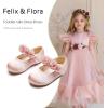 imageFelix ampamp Flora Toddler Little Girls Dress Shoes  Flower Girls Mary Jane Flats Ballet Shoes Party WeddingB894pink