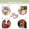 imageFelix ampamp Flora Toddler Little Girls Dress Shoes  Flower Girls Mary Jane Flats Ballet Shoes Party WeddingB894pink