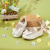 imageFelix ampamp Flora Toddler Little Girls Dress Shoes  Flower Girls Mary Jane Flats Ballet Shoes Party WeddingBf01beige