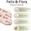imageFelix ampamp Flora Toddler Little Girls Dress Shoes  Flower Girls Mary Jane Flats Ballet Shoes Party WeddingBf01pink
