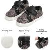imageFelix ampamp Flora ToddlerLittle Kid Girls Running Shoes Sports Sneakers Princess Casual Glitter ShoesBs815giltter Black