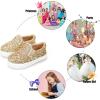imageFelix ampamp Flora ToddlerLittle Kid Girls Running Shoes Sports Sneakers Princess Casual Glitter ShoesBs818gold