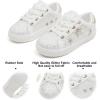 imageFelix ampamp Flora ToddlerLittle Kid Girls Running Shoes Sports Sneakers Princess Casual Glitter ShoesBs819glitter White