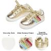 imageFelix ampamp Flora ToddlerLittle Kid Girls Running Shoes Sports Sneakers Princess Casual Glitter ShoesBs824gold