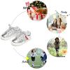 imageFelix ampamp Flora ToddlerLittle Kid Girls Running Shoes Sports Sneakers Princess Casual Glitter ShoesBs824silver