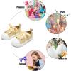 imageFelix ampamp Flora ToddlerLittle Kid Girls Running Shoes Sports Sneakers Princess Casual Glitter ShoesBs826glitter Gold