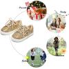 imageFelix ampamp Flora ToddlerLittle Kid Girls Running Shoes Sports Sneakers Princess Casual Glitter ShoesBs827glitter Gold