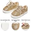 imageFelix ampamp Flora ToddlerLittle Kid Girls Running Shoes Sports Sneakers Princess Casual Glitter ShoesBs827glitter Gold