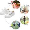 imageFelix ampamp Flora ToddlerLittle Kid Girls Running Shoes Sports Sneakers Princess Casual Glitter ShoesBs827glitter White