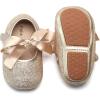imageSoft Sole Baby Dress Shoes  Infant Baby Walking Shoes Moccasinss Rubber Sole Crib ShoesB10gold