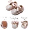 imageSoft Sole Baby Dress Shoes  Infant Baby Walking Shoes Moccasinss Rubber Sole Crib ShoesB10pink