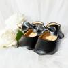 imageSoft Sole Baby Dress Shoes  Infant Baby Walking Shoes Moccasinss Rubber Sole Crib ShoesB15black