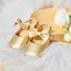 imageSoft Sole Baby Dress Shoes  Infant Baby Walking Shoes Moccasinss Rubber Sole Crib ShoesB15gold