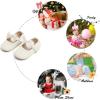 imageSoft Sole Baby Dress Shoes  Infant Baby Walking Shoes Moccasinss Rubber Sole Crib ShoesB15ivory White