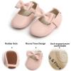 imageSoft Sole Baby Dress Shoes  Infant Baby Walking Shoes Moccasinss Rubber Sole Crib ShoesB15pink