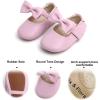 imageSoft Sole Baby Dress Shoes  Infant Baby Walking Shoes Moccasinss Rubber Sole Crib ShoesB15purple