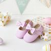 imageSoft Sole Baby Dress Shoes  Infant Baby Walking Shoes Moccasinss Rubber Sole Crib ShoesB15purple