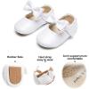 imageSoft Sole Baby Dress Shoes  Infant Baby Walking Shoes Moccasinss Rubber Sole Crib ShoesB15white