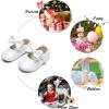 imageSoft Sole Baby Dress Shoes  Infant Baby Walking Shoes Moccasinss Rubber Sole Crib ShoesB15white