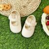 imageSoft Sole Baby Dress Shoes  Infant Baby Walking Shoes Moccasinss Rubber Sole Crib ShoesB8725beige