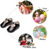 imageSoft Sole Baby Dress Shoes  Infant Baby Walking Shoes Moccasinss Rubber Sole Crib ShoesB8725black