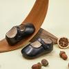 imageSoft Sole Baby Dress Shoes  Infant Baby Walking Shoes Moccasinss Rubber Sole Crib ShoesB8725black