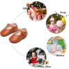 imageSoft Sole Baby Dress Shoes  Infant Baby Walking Shoes Moccasinss Rubber Sole Crib ShoesB8725brown