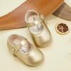 imageSoft Sole Baby Dress Shoes  Infant Baby Walking Shoes Moccasinss Rubber Sole Crib ShoesB8725gold