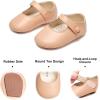 imageSoft Sole Baby Dress Shoes  Infant Baby Walking Shoes Moccasinss Rubber Sole Crib ShoesB8725nude