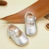 imageSoft Sole Baby Dress Shoes  Infant Baby Walking Shoes Moccasinss Rubber Sole Crib ShoesB8725silver
