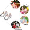 imageSoft Sole Baby Dress Shoes  Infant Baby Walking Shoes Moccasinss Rubber Sole Crib ShoesB8725silver