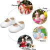 imageSoft Sole Baby Dress Shoes  Infant Baby Walking Shoes Moccasinss Rubber Sole Crib ShoesB8725white