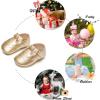 imageSoft Sole Baby Dress Shoes  Infant Baby Walking Shoes Moccasinss Rubber Sole Crib ShoesB8726gold