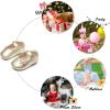 imageSoft Sole Baby Dress Shoes  Infant Baby Walking Shoes Moccasinss Rubber Sole Crib ShoesB8727gold