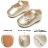 imageSoft Sole Baby Dress Shoes  Infant Baby Walking Shoes Moccasinss Rubber Sole Crib ShoesB8727gold
