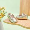 imageSoft Sole Baby Dress Shoes  Infant Baby Walking Shoes Moccasinss Rubber Sole Crib ShoesB8727gold