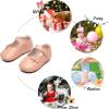 imageSoft Sole Baby Dress Shoes  Infant Baby Walking Shoes Moccasinss Rubber Sole Crib ShoesB8727nude