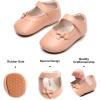 imageSoft Sole Baby Dress Shoes  Infant Baby Walking Shoes Moccasinss Rubber Sole Crib ShoesB8727nude