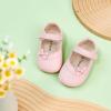 imageSoft Sole Baby Dress Shoes  Infant Baby Walking Shoes Moccasinss Rubber Sole Crib ShoesB8727pink