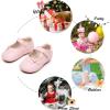 imageSoft Sole Baby Dress Shoes  Infant Baby Walking Shoes Moccasinss Rubber Sole Crib ShoesB8727pink