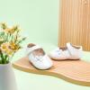 imageSoft Sole Baby Dress Shoes  Infant Baby Walking Shoes Moccasinss Rubber Sole Crib ShoesB8727white