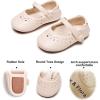 imageSoft Sole Baby Dress Shoes  Infant Baby Walking Shoes Moccasinss Rubber Sole Crib ShoesB8728beige