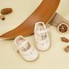 imageSoft Sole Baby Dress Shoes  Infant Baby Walking Shoes Moccasinss Rubber Sole Crib ShoesB8728beige
