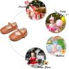 imageSoft Sole Baby Dress Shoes  Infant Baby Walking Shoes Moccasinss Rubber Sole Crib ShoesB8728brown