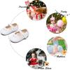 imageSoft Sole Baby Dress Shoes  Infant Baby Walking Shoes Moccasinss Rubber Sole Crib ShoesB8728white